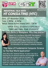 Fakulti sains komputer dan teknologi maklumat. Fakulti Sains Komputer Dan Teknologi Maklumat Upm On Twitter Industrial Talk With Ht Consulting Htc Greetings To All Fsktm Members Do You Guys Acknowledge About Industrial Training Do You Ready