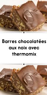 Barres Chocolatees Aux Noix Avec Thermomix Recette Thermomix Dessert Thermomix Recette Thermomix