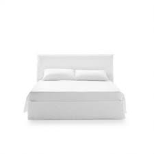 Gervasoni Ghost 80 Bett Mit Hohem Kopfteil Husse In Lino Bianco
