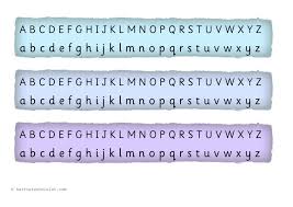 You can even cut the pictures apart to use for games. Alphabet Strip Torn Printable Teaching Resources Print Play Learn