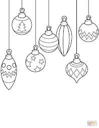Simple Christmas Ornaments Coloring Page Printable Christmas Ornaments Christmas Ornament Coloring Page Easy Christmas Drawings