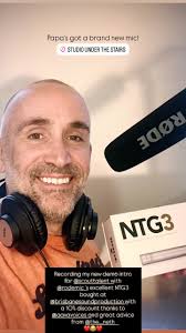 Brand new mic in the studio. Really excited to use this with clients and  for my own projects. The brilliant NTG-3 from RØDE Microphones. We now run  3 Rode mics in studio (NT-1000, NT-K and NTG3)