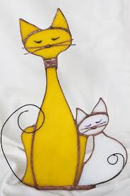 Resultat De Recherche D Images Pour Vitraux Modernes Chats Stained Glass Diy Stained Glass Ornaments Stained Glass Suncatchers