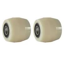 AMLESO 2 Pieces Roller Wheel with Bearings Pallet Truck Wheels for Pallet  Truck Spare Part ID 20mm Forklift Casters Truck Load Wheel Nylon Roller ...