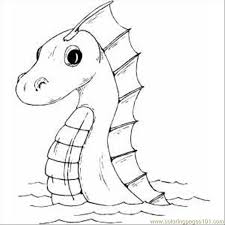 Sea Serpent Printable Coloring Page For Kids And Adults Monster Coloring Pages Dragon Coloring Page Monster Truck Coloring Pages