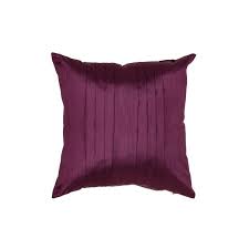 The front is vintage handwoven textiles from mali and burkina faso in west africa. Pack Of 2 Pleated Faux Silk Decorative Pillow Covers 24x24 Plum Walmart Com Walmart Com