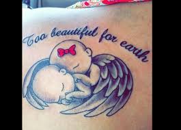 Baby footprint tattoos are often replicated from a child's real footprint. 20 Emotional Memorial Tattoos Dedicated To Miscarriages