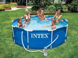 Piscine Tubulaire Ronde Intex Metal Frame O3m66 X 76cm 28212np