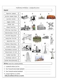 Vocabulary Matching Worksheet Landmarks Icons Teaching Geography Social Studies Worksheets History Worksheets
