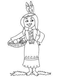 Petite Indienne 17 Coloriage Indien Petit Indien Theme Indien Maternelle