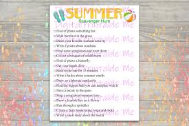 This free nintendo 64 game is the united states of america region version for the usa. Summer Scavenger Hunt Printable Kids Craft Outdoor Game Download P By Digitalprintableme Thehungryjpeg Com