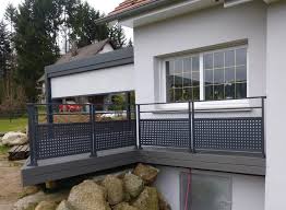 Tôle aluminium perforée anodisé gris l.60 x l.100 cm ep.0.7 mm. Garde Corps De Balcon Exterieur Garde Corps Exterieur Design Installation De Garde Corps En Alsace