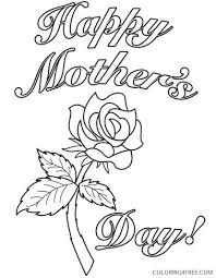 Five great ways to spend time with your mum for free. Mothers Day Rose Coloring Pages Coloring4free Coloring4free Com
