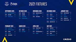 Everton Fixture 20 21 Everton Burnley Broadcast