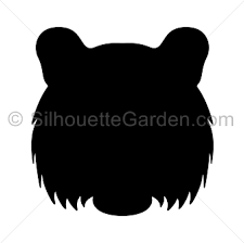 Free vector silhouettes for commercial use in.svg and.png format with a transparent background. Tiger Head Silhouette