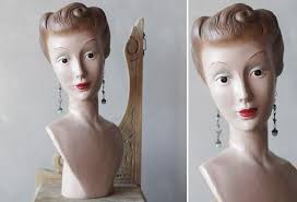 Mannequin Bust Antique Farm House Gift Shop Displays Vintage Dress Form Shabby Chic Style