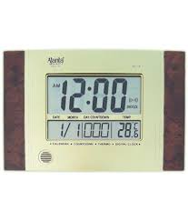 Calendar Countdown Thermo Digital Clock In 2020 Digital Clocks Calendar Large Digital Wall Clock