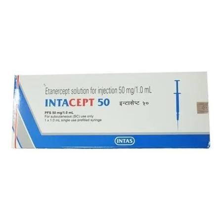Intacept 50 Mg Etanercept 50 Mg at ₹ 4700/unit | Gnanaolivupuram | Madurai | ID: 21268457830