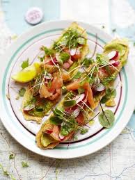 Smoked Salmon Toasts Fish Recipes Jamie Oliver Recipe Salmon Recipes Healthy Breakfast Recipes Smoked Salmon