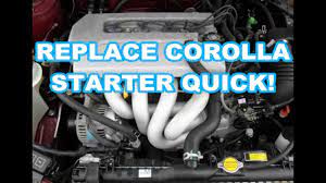 Starter Replacement Toyota Corolla Prizm 98 08 1998 1999 2000 2001 2002 2003 2004 2005 1 8l 1 8 Youtube