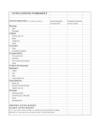 Living Expenses Worksheet Monthly Living Expenses Worksheet 196338 Jpg 1275 1650 Living Expenses Budget Planning Worksheet Monthly Expenses