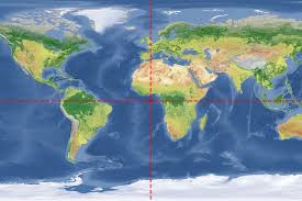 World map with degrees of latitude and longitude. Where Do 0 Degrees Latitude And Longitude Intersect
