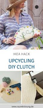 Upcycling Ikea Hack Farbenfrohe Clutch Aus Einem Tischset Ein Schnelles Ikea Hack Eine Clutch Aus Einem Platzset Tischset Diy Und Selbermachen Upcycling