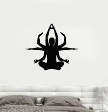 Vinyl Decal Yoga Pose Zen Buddhism Meditation Decor Wall Stickers Unique Gift Ig2689 Meditation Decor Meditation Pose Drawing Wall Stickers Unique
