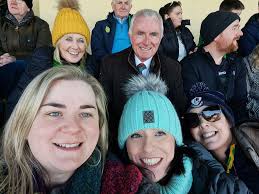 Scally's staff supporting Dr McDaid ( and Donegal ) at O Donnell Park today  sitting in the newly named Dr James McDaid Stand. . Come