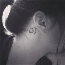Pin By Kayla Malone On Tattoo Ideas Elephant Tattoos Tattoos Tattoos Behind The Ear