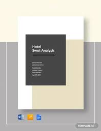 7 Hotel Swot Analysis Examples Ms Word Pages Google Docs Pdf Examples