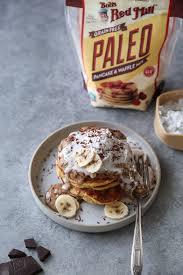 Bob's red mill pancake recipe. Banoffee Paleo Pancake Recipe With Date Caramel Healthy Breakfast