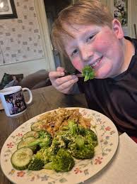 Cajun chicken , Spaghetti delight & Cucumber