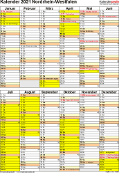 Dalam file tersebut kami menyediakan format yang bisa langsung naik cetak seperti pdf atau file yang bisa di edit kembali dalam format cdr. Kalender 2021 Nrw Ferien Feiertage Pdf Vorlagen