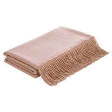 Serenaandlily.com has been visited by 10k+ users in the past month Lennon Flat Weave Camel Wool Throw Blanket Brown Kathy Kuo Home