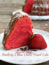 Tangy Strawberry Cream Cheese Pound Cake Recipe Pound Cake With Strawberries Cake Recipes Pound Cake Recipes