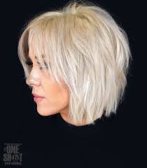 shaggy choppy bright blonde bob feine dunne haare frisuren kurzhaarfrisuren