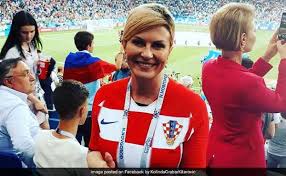 President Of Croatia Kolinda Grabar Kitarovic Cant Keep To Herself Over Croatia Win In Fifa Read About It Here Married Biography