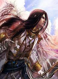 Fantasy Men With Long Hair Character In Galaoa The Tangled Red Threads Of Fate As Anime Anime Fantasy Fantasy Characters