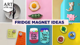 Fridge Magnet Ideas | DIY Fridge Magnets | @VENTUNOART