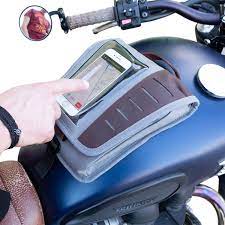 Mini Tank Bag With Phone Window Magnetic Mounting System Multiple Compartments And Leather Finish Motorcycle Bag Functional Bag Practical Bag