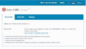 How To Deposit And Withdraw 0 At Idk Indodax Academy