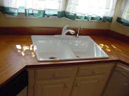 sink cutouts in custom wood countertops