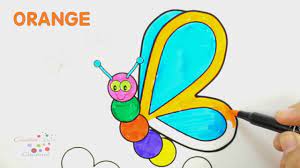 Kumpulan gambar mewarnai bunga dan kupu kupu cantik untuk anak. Mewarnai Cara Menggambar Kupu Kupu