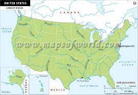 Longest river in the us. What Are The Top 10 Longest Rivers In The Us Longest River In The Us Us Map Map River