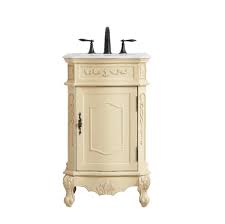 Traditional bathroom vanities are usually trimmed, but not excessively ornate, and finished. 21 Inch Single Bathroom Vanity In Light Antique Beige Elegant Lighting Vf10121lt