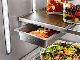 To unlock, press and hold for 3 . Questions And Answers Kitchenaid 23 8 Cu Ft French Door Counter Depth Refrigerator Black Stainless Steel With Printshield Finish Krfc704fbs Best Buy