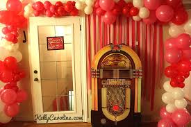 70s theme 40 50 60 70th birthday party huggers. 1950s Party Decorations Decor Diy Balloon Arch Pink And White Balloons Jukebox Props Retro Pa 1950s Party Decorations 1950s Party Ideas 50s Party Theme