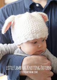 Lamb Baby Hat Knitting Pattern Baby Sheep Hat Knitting Etsy Baby Hats Knitting Baby Hat Knitting Pattern Baby Knitting