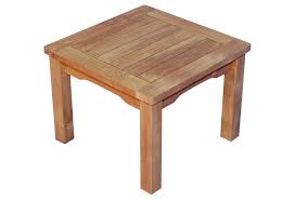 Teak End Table Natural Side Table Wood Teak Side Table Solid Wood Side Table